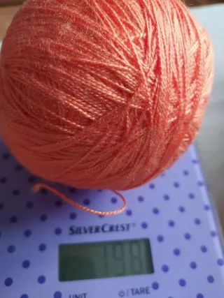 9 ovillos hilo algodón crochet