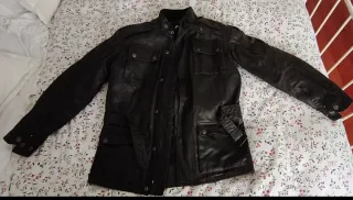 Chaqueta  moto hombre. Talla M.