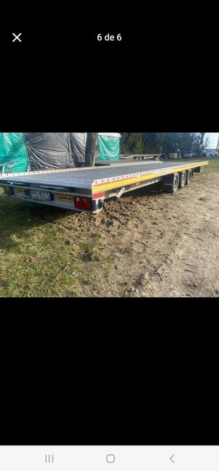 Remolque Portacoches 3 Ejes Aluminio 9m