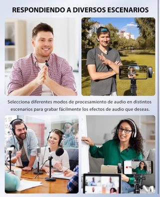 Micrófono Inalámbrico Negro