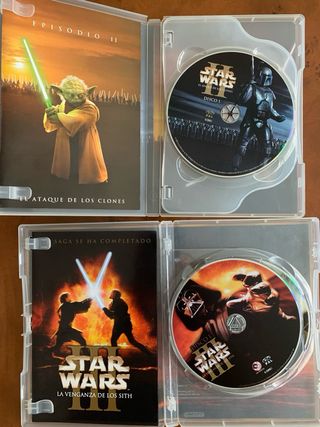 DVD Star Wars Episodio II y III (Español)