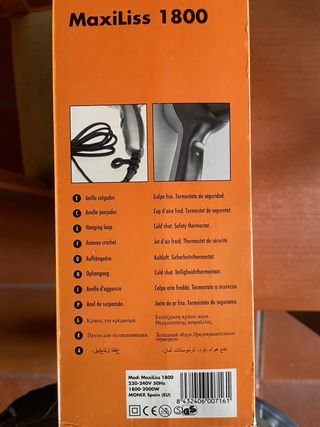 Secador Monix Gris y Plateado