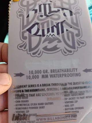 Pantalón Snowboard Billabong Talla S Azul