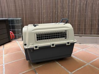 Caja transporte perro viajes con ruedas