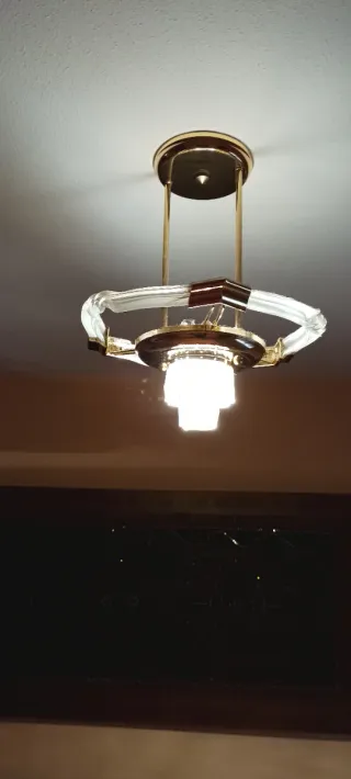 Lámparas Salón/Dormitorio Doradas x2