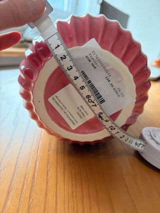 Jarrón alto rosa decorativo