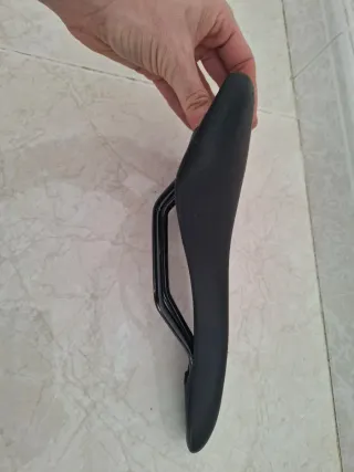 Sillín Bici Ergo Fit System Negro y rosa