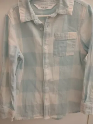 Camisa cuadros franela infantil