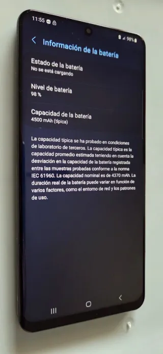 Samsung Galaxy S20+ leer