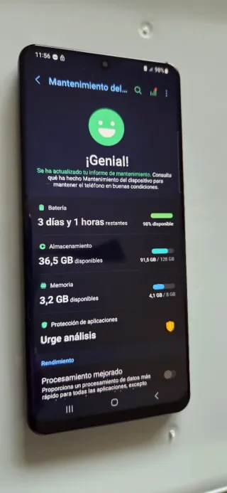 Samsung Galaxy S20+ leer