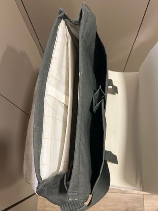 Bolso cartera trabajo gris/verde