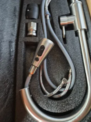 Grifo de Cocina Extensible Acero Inoxidable