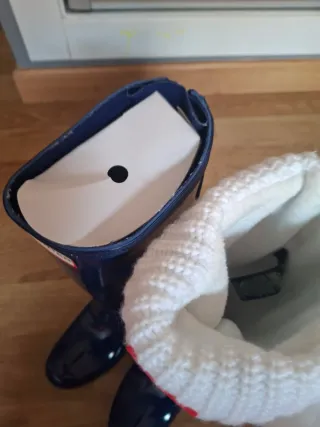 Botas Agua Hunter Mujer Azul Brillo Talla 39