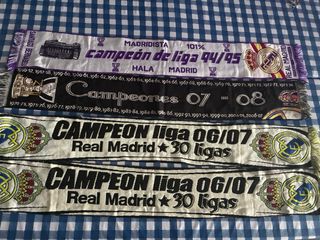 Bufandas Real Madrid Ligas Campeones