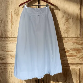 Enagua antigua francesa eduardina 1910 · piqué