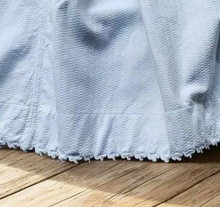 Enagua antigua francesa eduardina 1910 · piqué