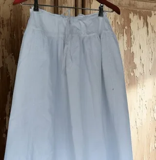 Enagua antigua francesa eduardina 1910 · piqué