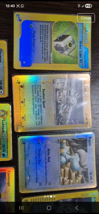 Lotto Carte Pokemon Reverse Foil Serie Miste