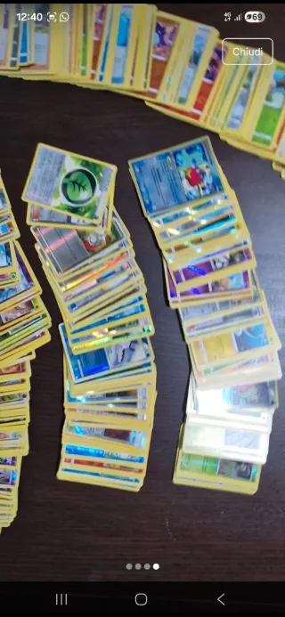 Lotto Carte Pokemon Reverse Foil Serie Miste