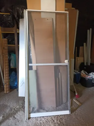 Puerta Mosquitera con Muelle e Imán Medida 214x90