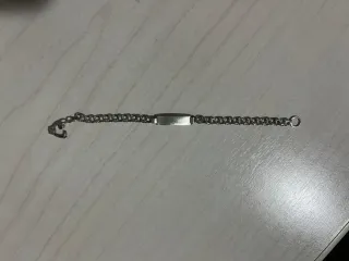 Pulsera esclava 15cm de plata de ley