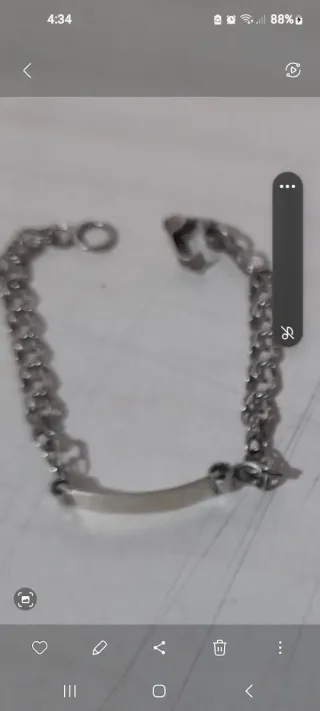 Pulsera esclava 15cm de plata de ley