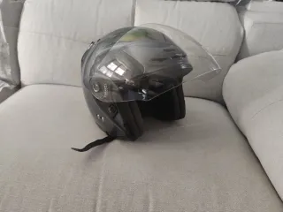 Casco Moto Scooter Gris