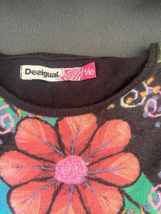 Vestido Desigual niña flores y tul