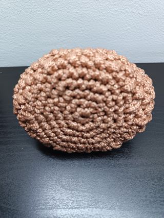 Portamonete uncinetto marrone chiaro