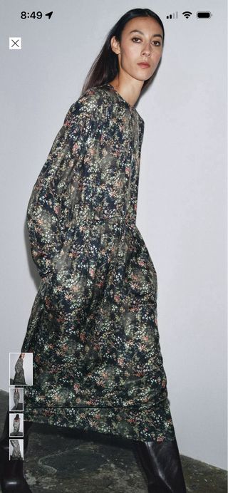 Vestido estampado Zara Talla Xs
