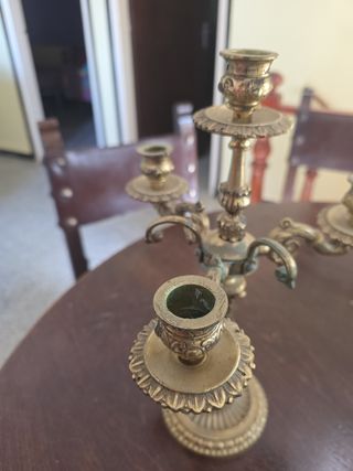 Candelabro de bronce