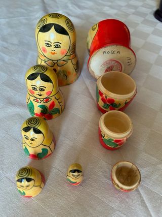 Matrioska 5 pezzi Originale Mosca 1977