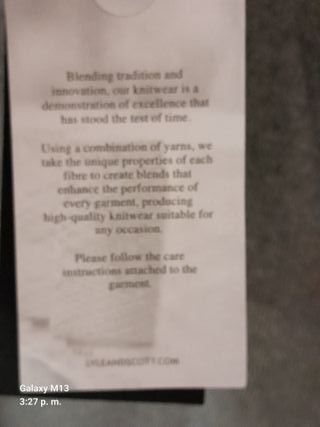 Jersey Lyle & Scott Gris Talla XXL