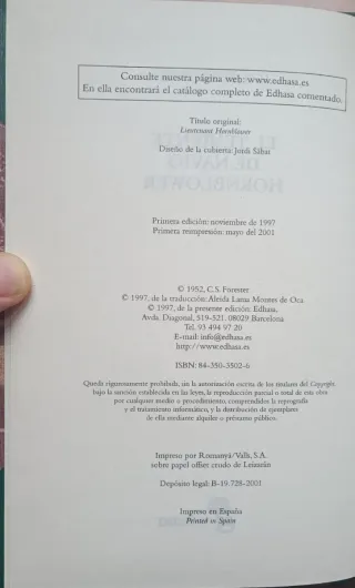 El Teniente de navío Hornblower C.S. Forester