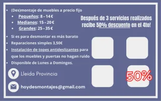 (Des)Montaje de muebles