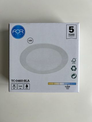 Foco LED empotrable circular 6W luz fría (NUEVOS)