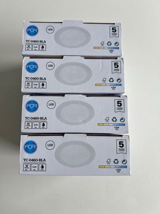 Foco LED empotrable circular 6W luz fría (NUEVOS)