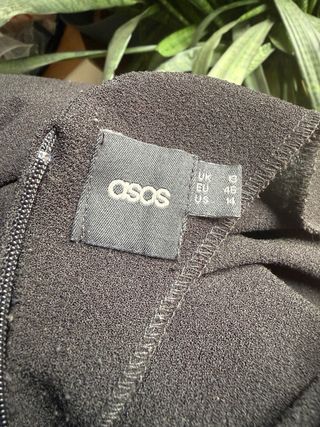 Vestido ASOS Negro Talla 46