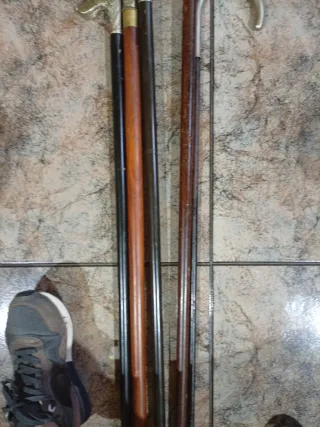 Lote de 4 bastones decorativos