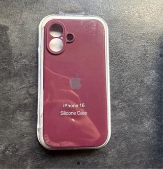 Funda iPhone 16 Marrón/Burdeos POCO USO