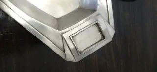 Piatto da portata argentato - REX - Art Decò