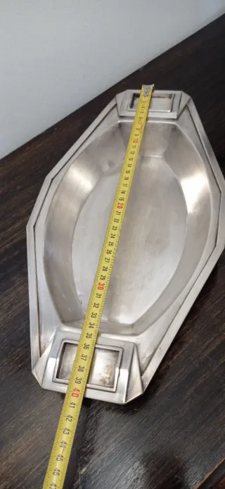 Piatto da portata argentato - REX - Art Decò