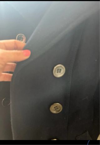 Abrigo azul marino elegante