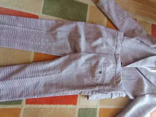 Traje de pantalón Mango gris cuadros