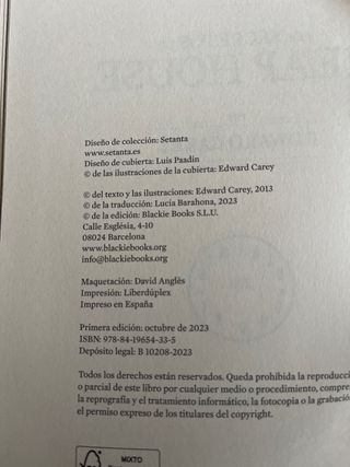 Los secretos de Heap House. Edward Carey