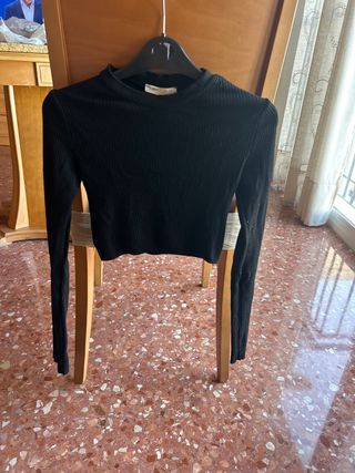 Jersey Push Bear negro corto talla S