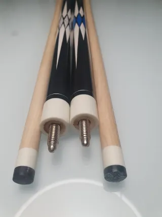 2 Tacos de Billar DIAMOND SUPERMAN GREEN Y WHITE