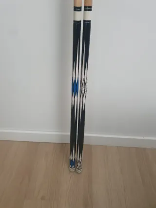 2 Tacos de Billar DIAMOND SUPERMAN GREEN Y WHITE