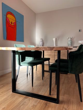 Mesa Comedor Madera Estilo Industrial