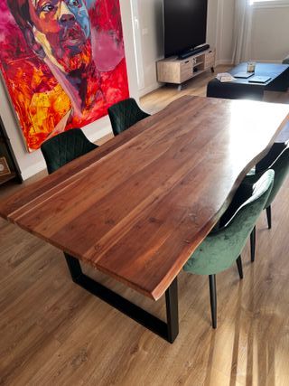 Mesa Comedor Madera Estilo Industrial
